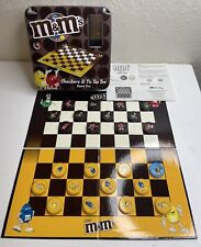 M&M's Candy Checkers and TicTac Toe Board Game Tin Set 100% Complete - READ picture