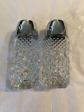Vintage Anchor Hocking Wexford Diamond Pattern Salt and Pepper Set picture