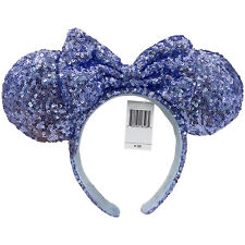 Blue Sequins Bow Ears 2024 Anniversary Minnie Mouse Disney'Limited Headband picture