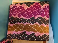 VTG 1960's-1970's Fabric Vault FUNKY Geometric Print 2 3/4 Yards Purple Pink Tan picture