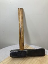 Vtg. 3 Pound STRAIGHT PEEN HAMMER BLACKSMITH Farrier Anvil Craft Tool w/ Handle picture