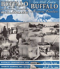 Buffalo New York Vtge Travel Brochure B&W Photos Locator Map Circa 1940's-50's  picture