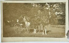 1912 Mailman. Letter Carrier. Horse And Buggy. Real Photo Postcard. RPPC Mail picture