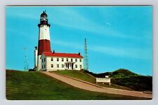 Montauk NY-New York, Montauk Point Lighthouse, Vintage Postcard picture