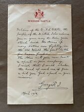 World War I Letter from King George V to Soldiers April 1918 - Historical piece picture