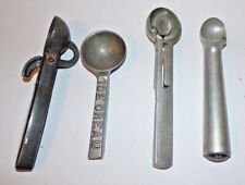 VTG Aluminum Ice Cream Scoops Group 4 Embossed Safe-T Cone Dipper Zeroll Lloyd picture