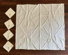 Vintage Embroidered Tablecloth And Napkins picture