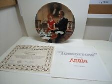 Vintage 1985 Edwin Knowles Bradford Exchange #5  Annie Collector Plate Tomorrow picture