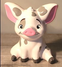 Disney Moana Pua Pig Pink Ceramic Piggy Coin Bank, 7.5” Tall picture