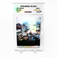 SEASCAPE WITH SHIPS AND A BURNING CITY 2023 GleeBeeCo Holo Card #SSPT-L /49 picture