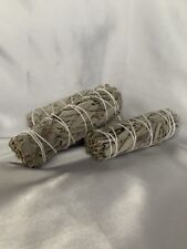 3 Piece - 4 inch Premium White Sage Smudge Sticksfor Cleansing / Purifying Space picture