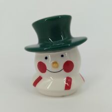 Temp-Tations Replacement Snowman Mug 12oz Green Christmas Temptations HEAD ONLY picture