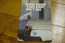 Vintage BMW motorcycle 1979? brochure R100RS, R100RT, R100S, R100T, R80/7, R65 picture
