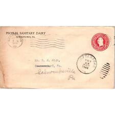 1924 Peoples Sanitary Dairy Norristown Ice Cream Postal Cover Envelope TG7-PC2 picture