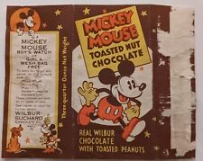 Rare 1930's Mickey Mouse Candy Bar Wrapper Horace Horsecollar back picture
