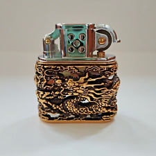 Zorro 506 Dragon Brass Petrol Lighter - with Gift Box & Flints picture