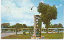Florida-FL-Leesburg-Ohio Motel-Vintage 1960's Postcard picture