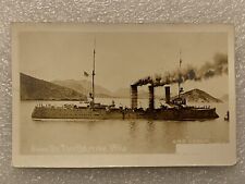 WW1 Circa 1914 RPPC Of SMS Leipzig German Navy Cruiser Sunk By The British WWI picture