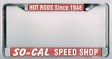 RARE So-Cal Speed Shop Vintage Hot Rod Rat California Dealer License Plate Frame picture