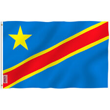 Anley Fly Breeze 3x5Ft Democratic Republic of the Congo Flag Congo-Kinshasa Flag picture