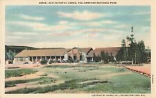 Yellowstone National Park WY Wyoming, Old Faithful Lodge, Vintage Postcard picture