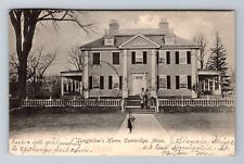 Cambridge, MA-Massachusetts, Longfellow's Home Gents c1906, Vintage Postcard picture