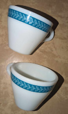 Vintage Pyrex Tableware Coffee Cup Set of Two Made in USA 721-31 picture