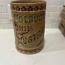 Antique Colburn's Philadelphia Mustard Store Display Crock Jar Avalon Faience picture