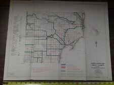 Vintage MDOT Michigan Department of Transportation IOSCO COUNTY Bicycle Map  picture