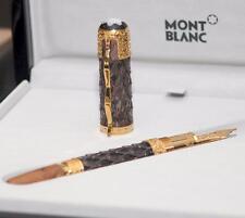 MONTBLANC GENGHIS KHAN FOUNTAIN PEN YELLOW GOLD LIMITED EDITION 88 (SEALED) picture