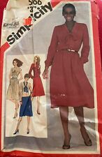 Vintage Easy McCall’s 2414 Sewing Pattern for Dress and tie belt. Sz 14 picture