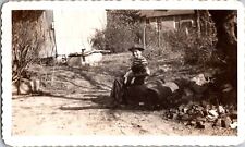 Photo 1946 WWII Era Little Boy Fishing in Mississippi 4-1/2 x 2-3/4 picture
