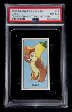 1957 BARRATT & CO LTD. WALT DISNEY CHARACTERS DALE #24 PSA 8 NM-MT RARE CARD picture