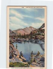 Postcard Lake Haiyaha and Long's Peak Rocky Mountain National Park Colorado USA picture