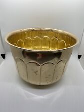 Vintage Brass Round Planter Made In India picture
