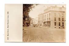 WEST WINSTED, CT 1880 MAIN STREET & CLARKE HOUSE DEMARS REAL PHOTO PC 1920-30s picture