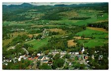 VTG Aerial View, Town Scene, Stowe, VT Postcard picture