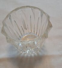 Vintage Cut Glass Lead Crystal Votive Candle Toothpick Coffee Stirrer Holder picture
