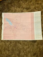 VINTAGE 1953 BUS ROUTE MAP OF SYRACUSE, NY 