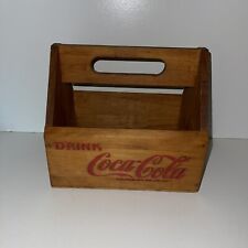 Vintage Coca-Cola Coke Wooden 6 Pack Holder 1993 Drink Coca Cola Logo picture