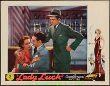 LADY LUCK LOBBY CARD 11x14 C.#8 PATRICIA FARR WILLIAM BAKEWELL 1936 HORSE RACING picture