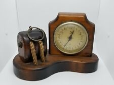 Vintage Carrington Desk Mantel Clock Nautical Themed Decor Ship England Rare picture