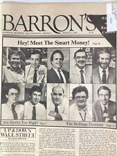 Barron’s Financial News 1986 Tech Ads Stock Pickers Rosenberg Miller TWA Oil picture
