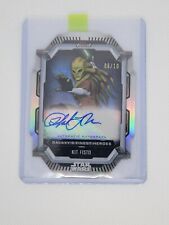 2022 Topps Star Wars Finest Galaxy's Heroes  Kit Fisto Auto BLACK Die Cut /10 picture