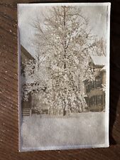RPPC-EARLY Antique REAL PHOTO Postcard Snow On Christmas Morning picture