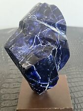 1182g Gorgeous Natural Gemstone Sodalite Freeform Quartz Crystal Healing Mounted picture