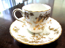 Mintons China England Ancestral est.1793 matching tea cup & saucer S-595 gold picture