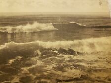 C 1924 Atlantic Ocean Waves Crashing on Beach Magnolia MA Albertype Postcard picture