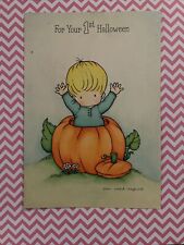 1983 Joan Walsh Anglund First Halloween Greeting Card Used But Adorable Vintage picture