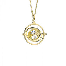Official Harry Potter Time Turner Sterling Silver, Gold Plated Necklace picture